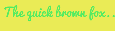 Image with Font Color 56EB61 and Background Color EAEB56